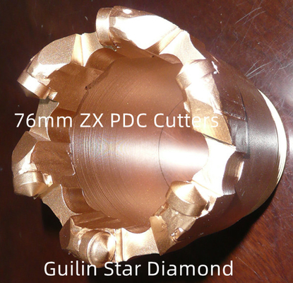 地質調査のための76mm PDCの穿孔機ビットISO9001証明書